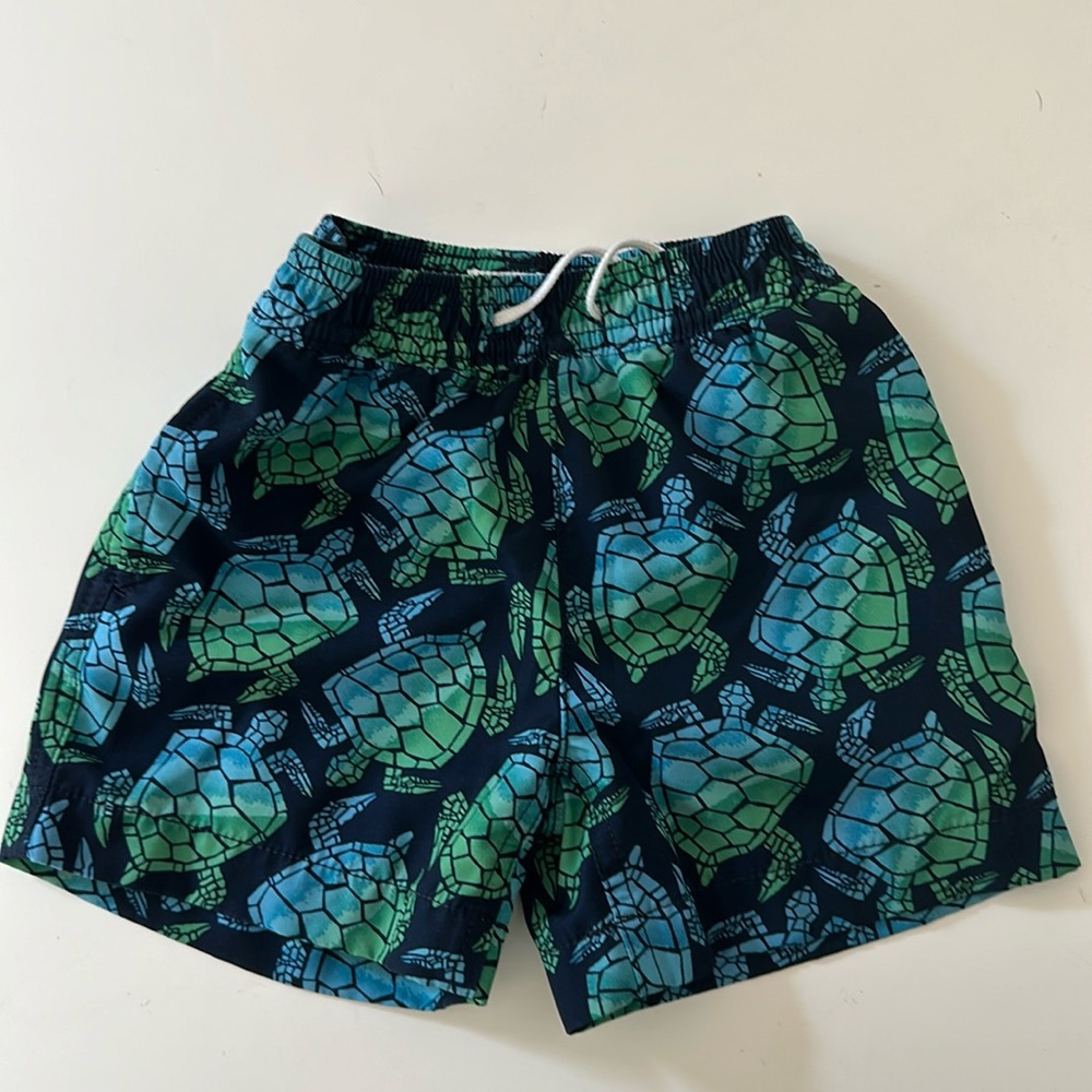 Crewcuts turtle swim trunks